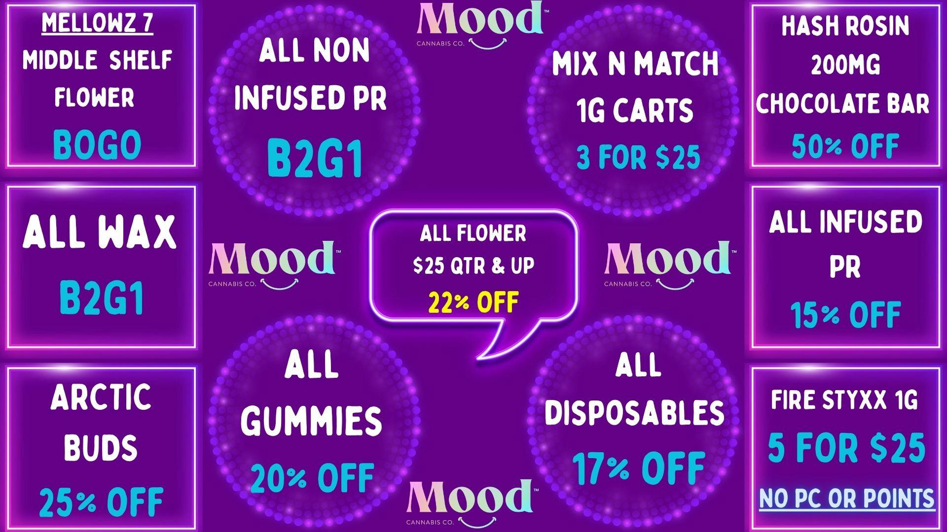Mood Cannabis Company - Jackson DEALS GALORE @MOOD JACKSON