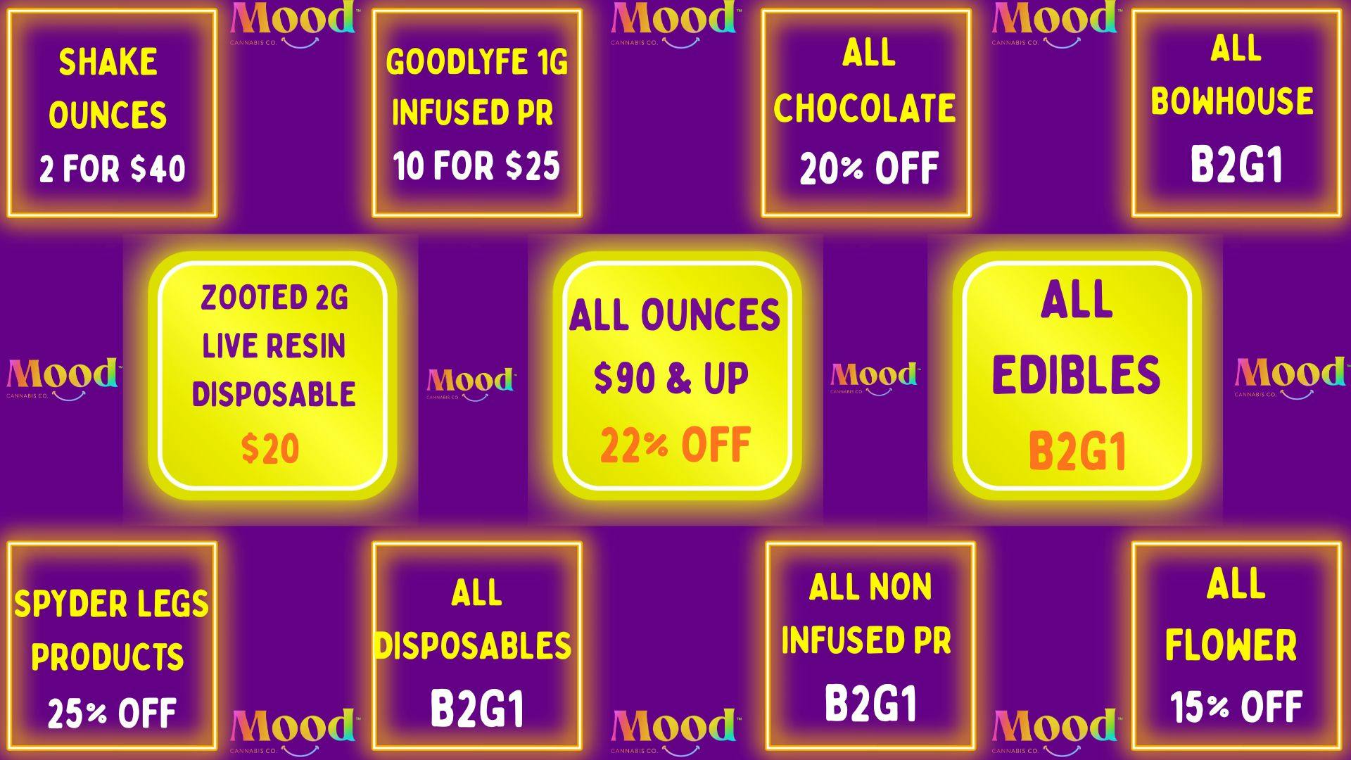 Mood Cannabis Company - Jackson DEALS GALORE @MOOD JACKSON