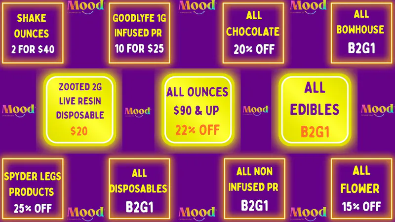Mood Cannabis Company - Jackson DEALS GALORE @MOOD JACKSON