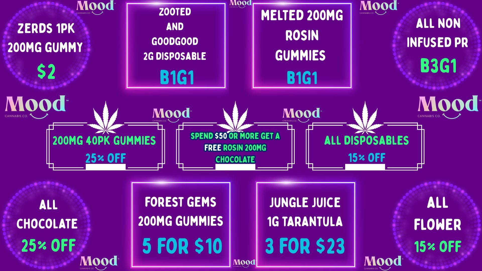 Mood Cannabis Company - Jackson DEALS GALORE @MOOD JACKSON