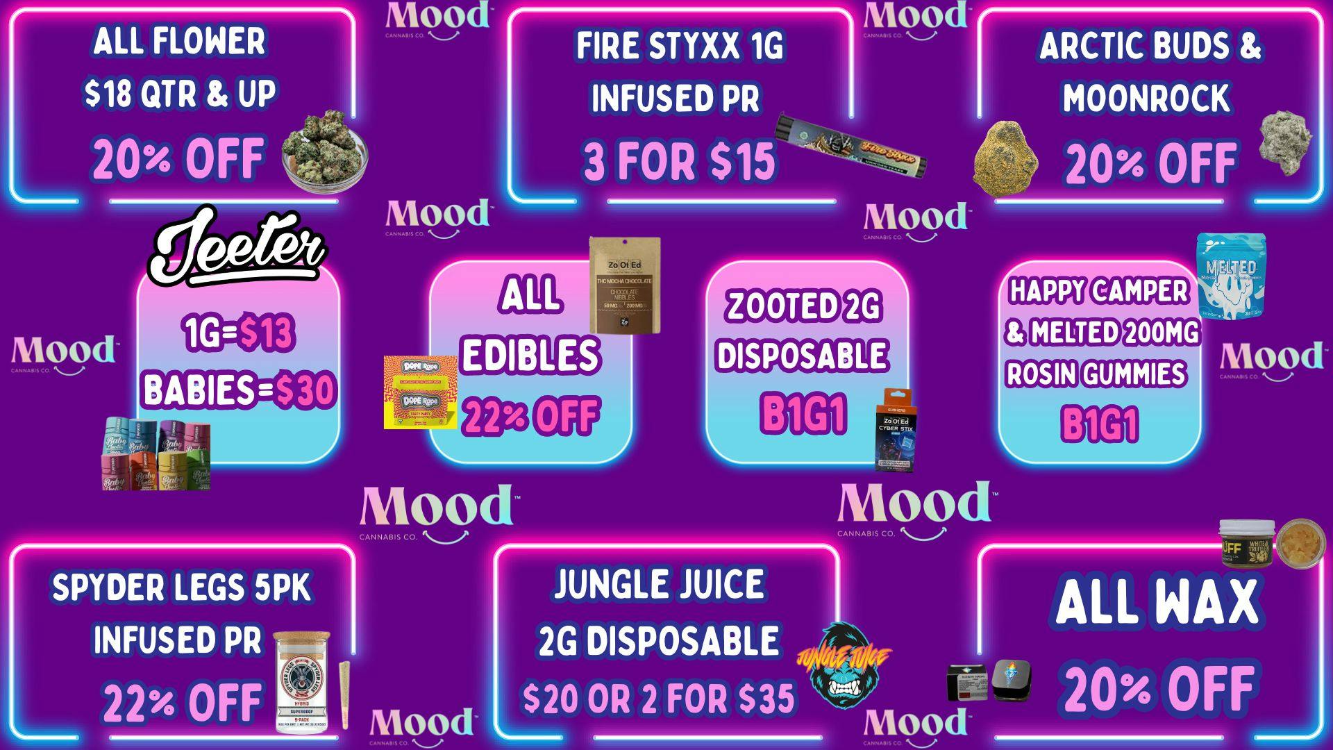 Mood Cannabis Company - Jackson DEALS GALORE @MOOD JACKSON