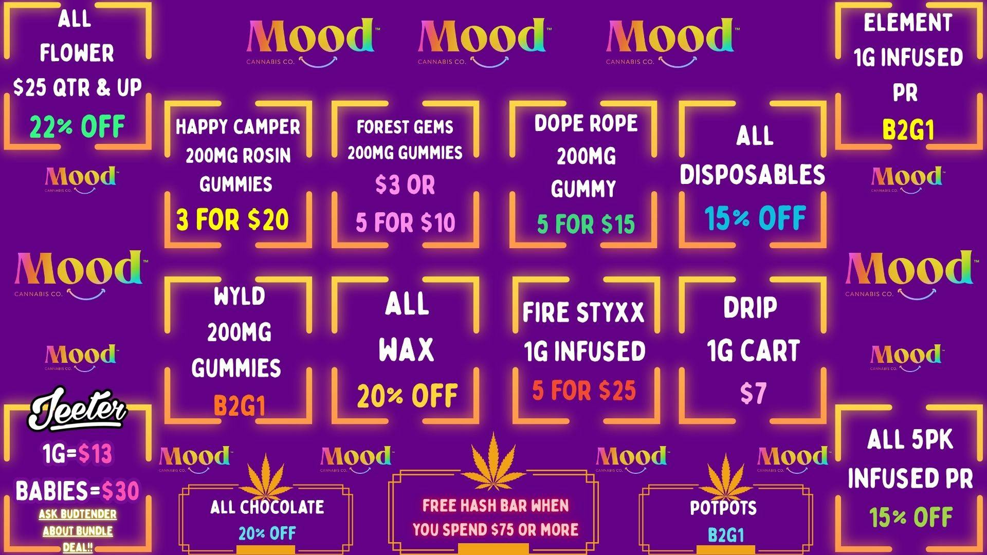 Mood Cannabis Company - Jackson BEST DEALS IN TOWN @MOOD JACKSON