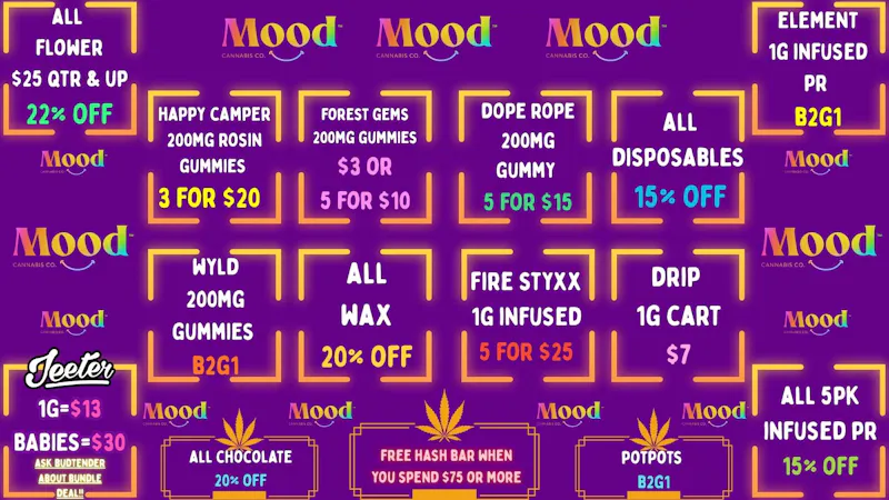 Mood Cannabis Company - Jackson BEST DEALS IN TOWN @MOOD JACKSON
