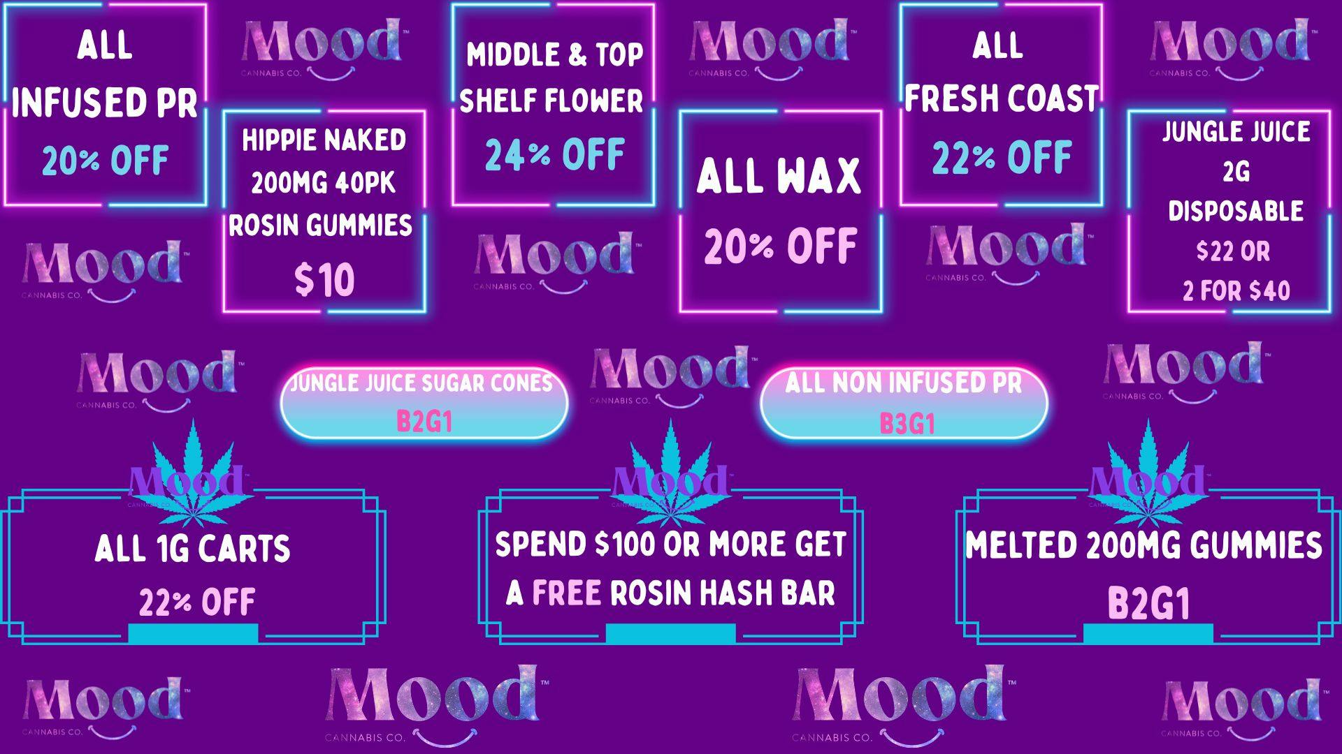 Mood Cannabis Company - Jackson THE BEST DEALS IN TOWN HERE @MOOD JACKSON