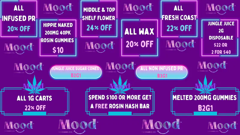 Mood Cannabis Company - Jackson THE BEST DEALS IN TOWN HERE @MOOD JACKSON