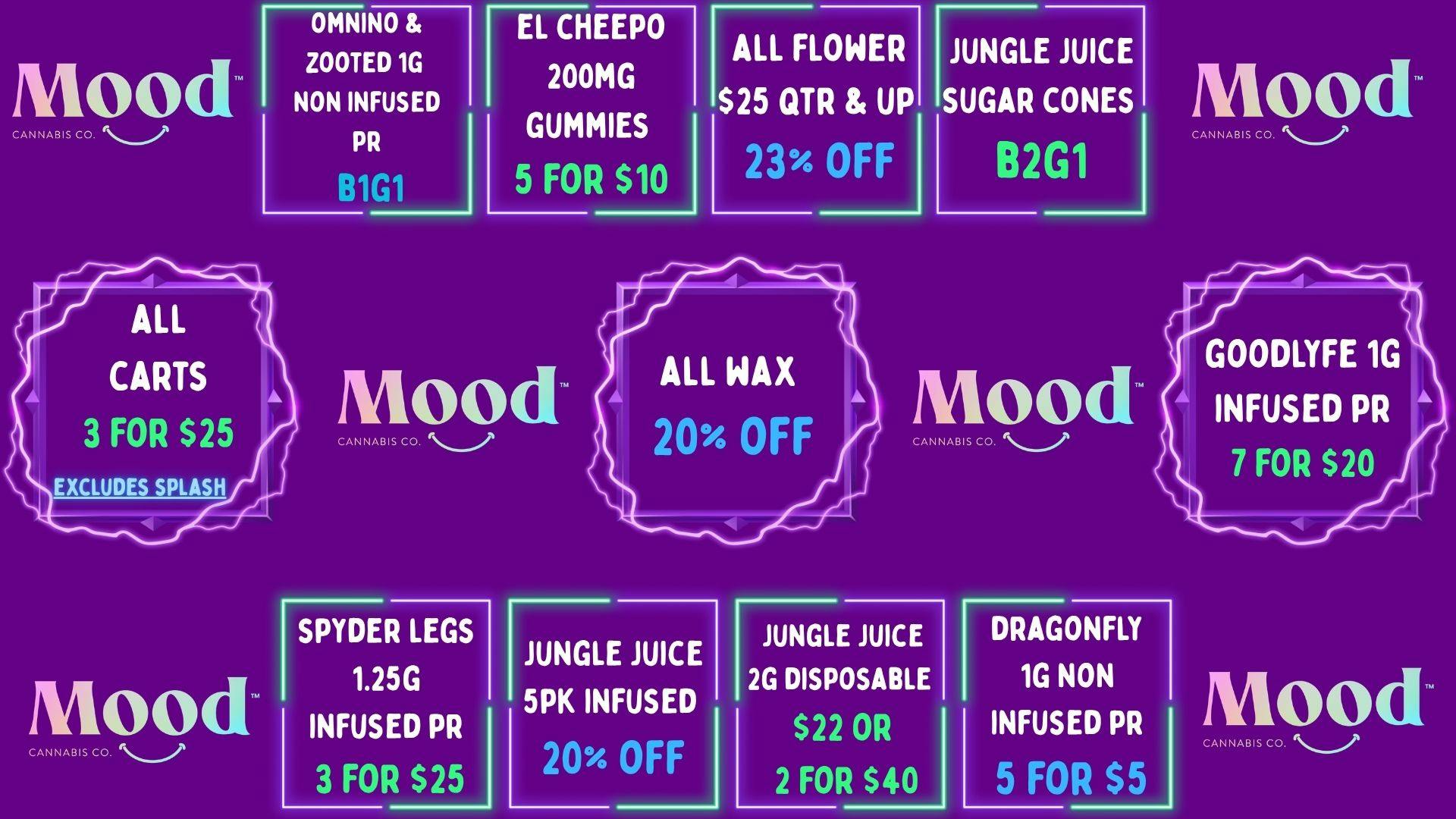 Mood Cannabis Company - Jackson DEALS GALORE @MOOD JACKSON