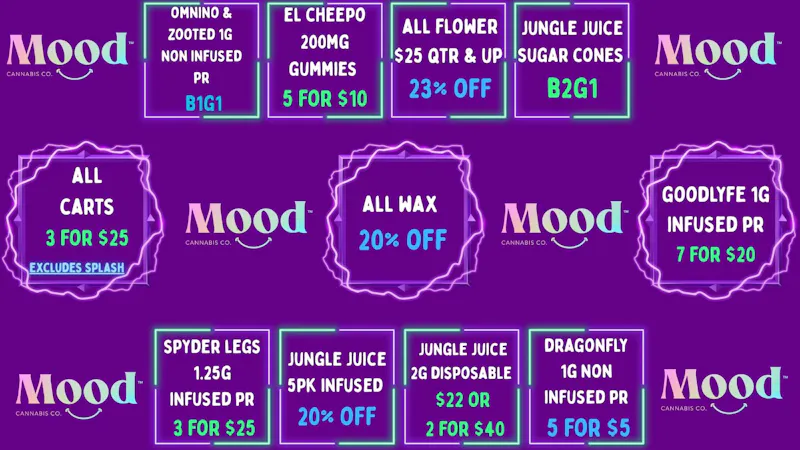Mood Cannabis Company - Jackson DEALS GALORE @MOOD JACKSON