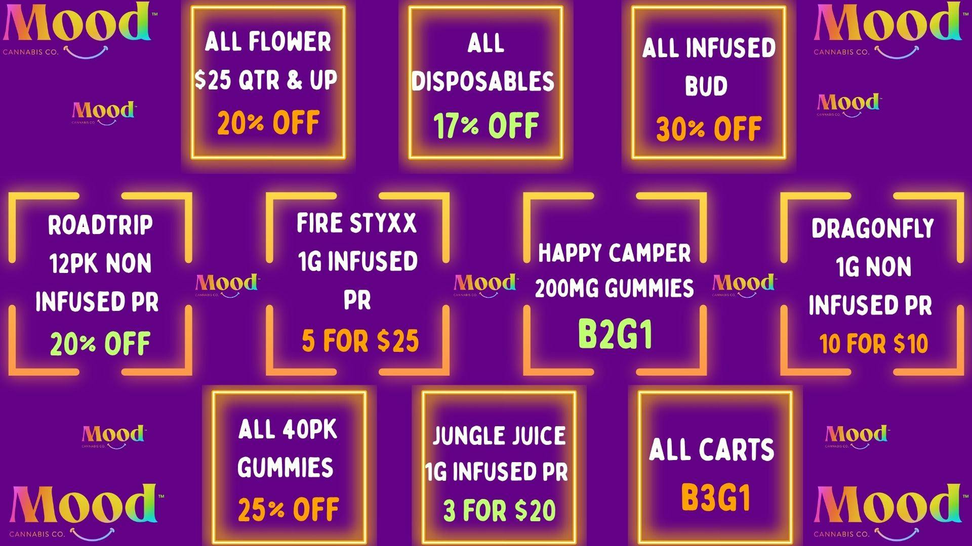 Mood Cannabis Company - Jackson DEALS GALORE @MOOD JACKSON