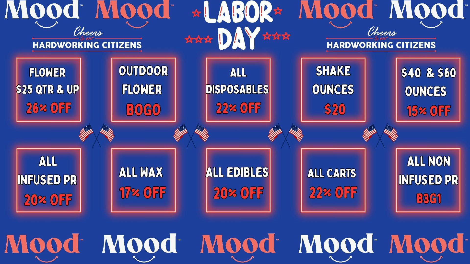 Mood Cannabis Company - Jackson HAPPY LABOR DAY @MOODJACKSON