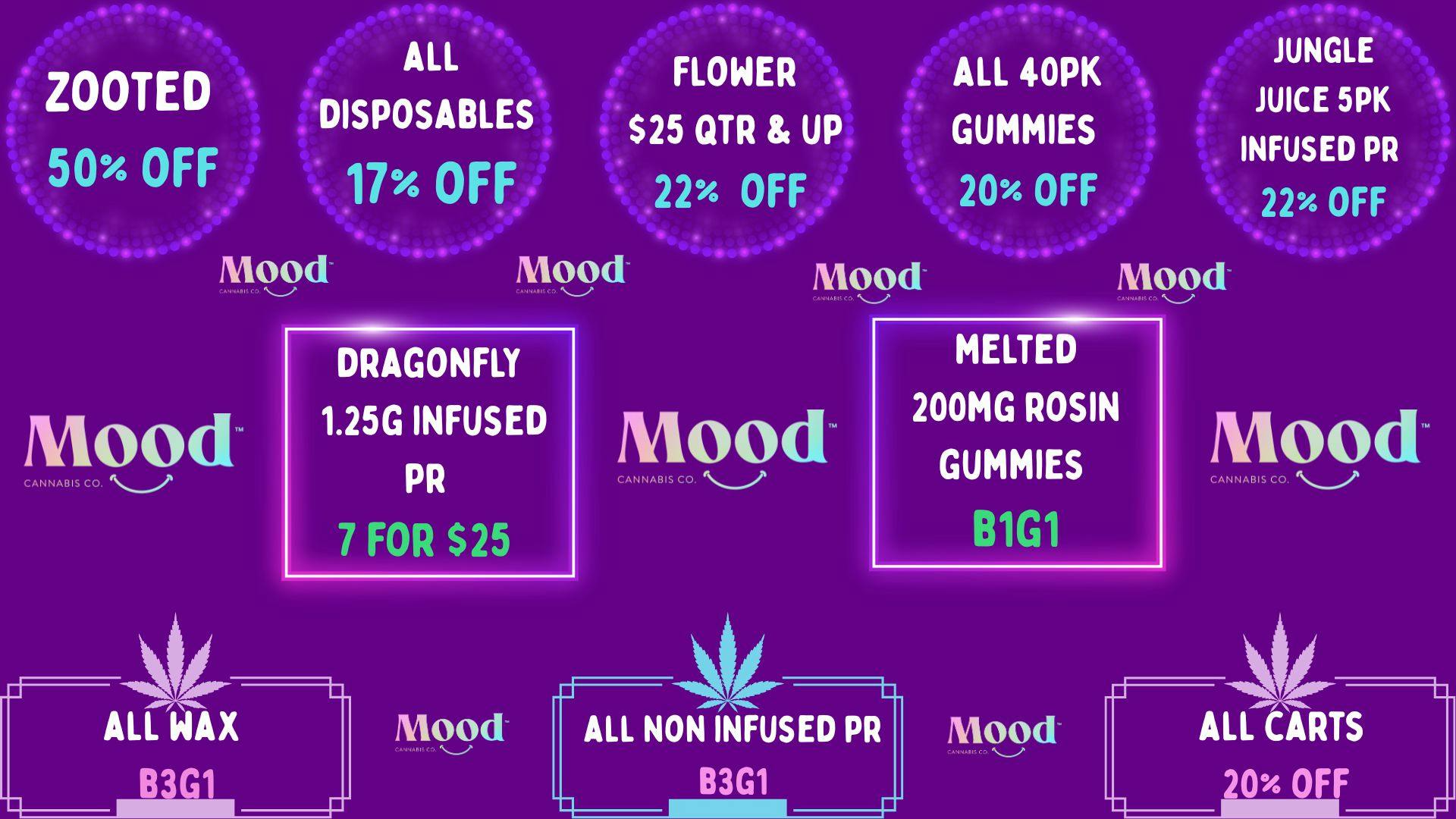 Mood Cannabis Company - Jackson DEALS GALORE @MOOD JACKSON