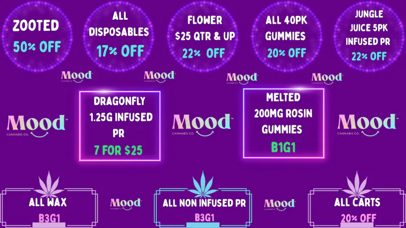 Mood Cannabis Company - Jackson DEALS GALORE @MOOD JACKSON