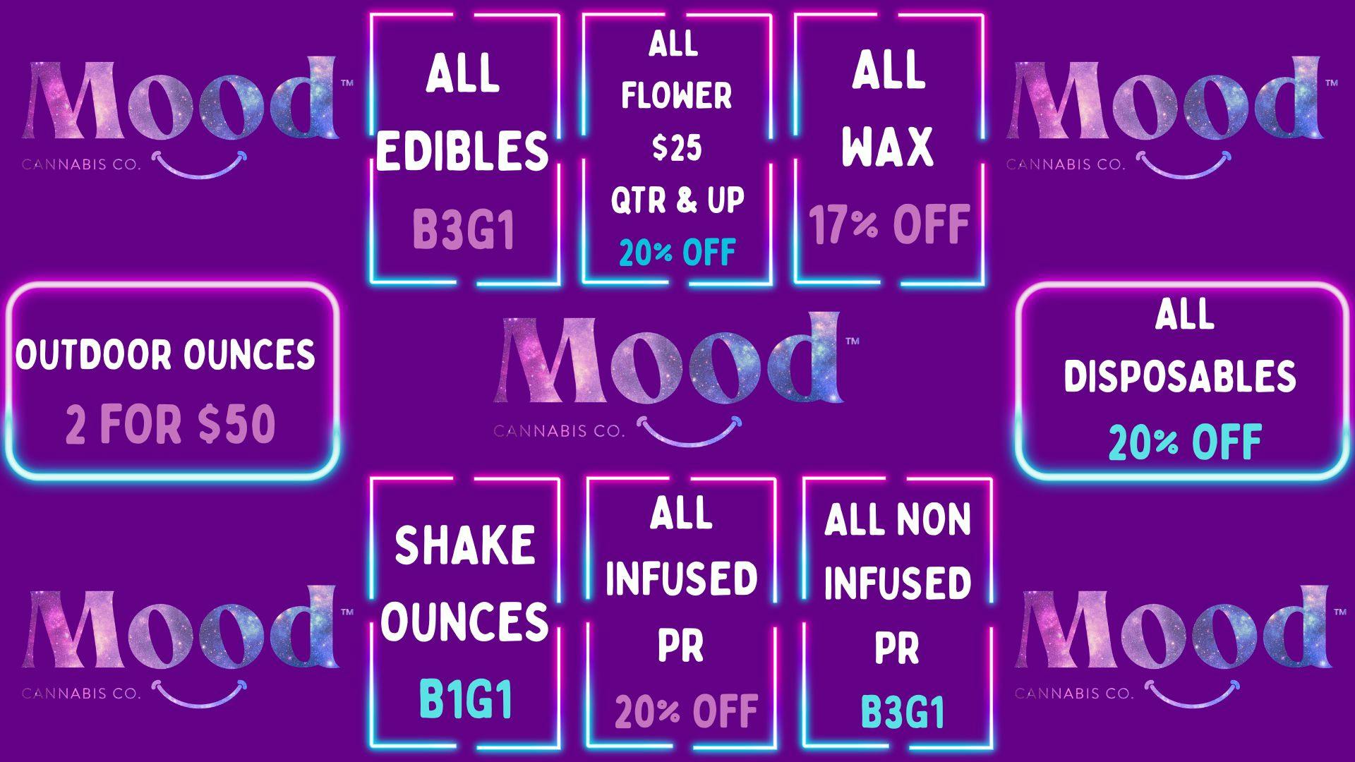Mood Cannabis Company - Jackson DEALS GALORE @MOOD JACKSON