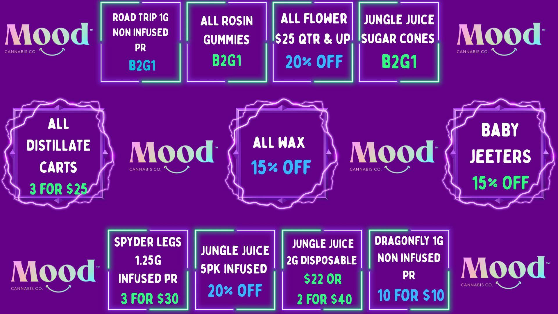 Mood Cannabis Company - Jackson EXCLUSIVE DEALS @MOOD JACKSON