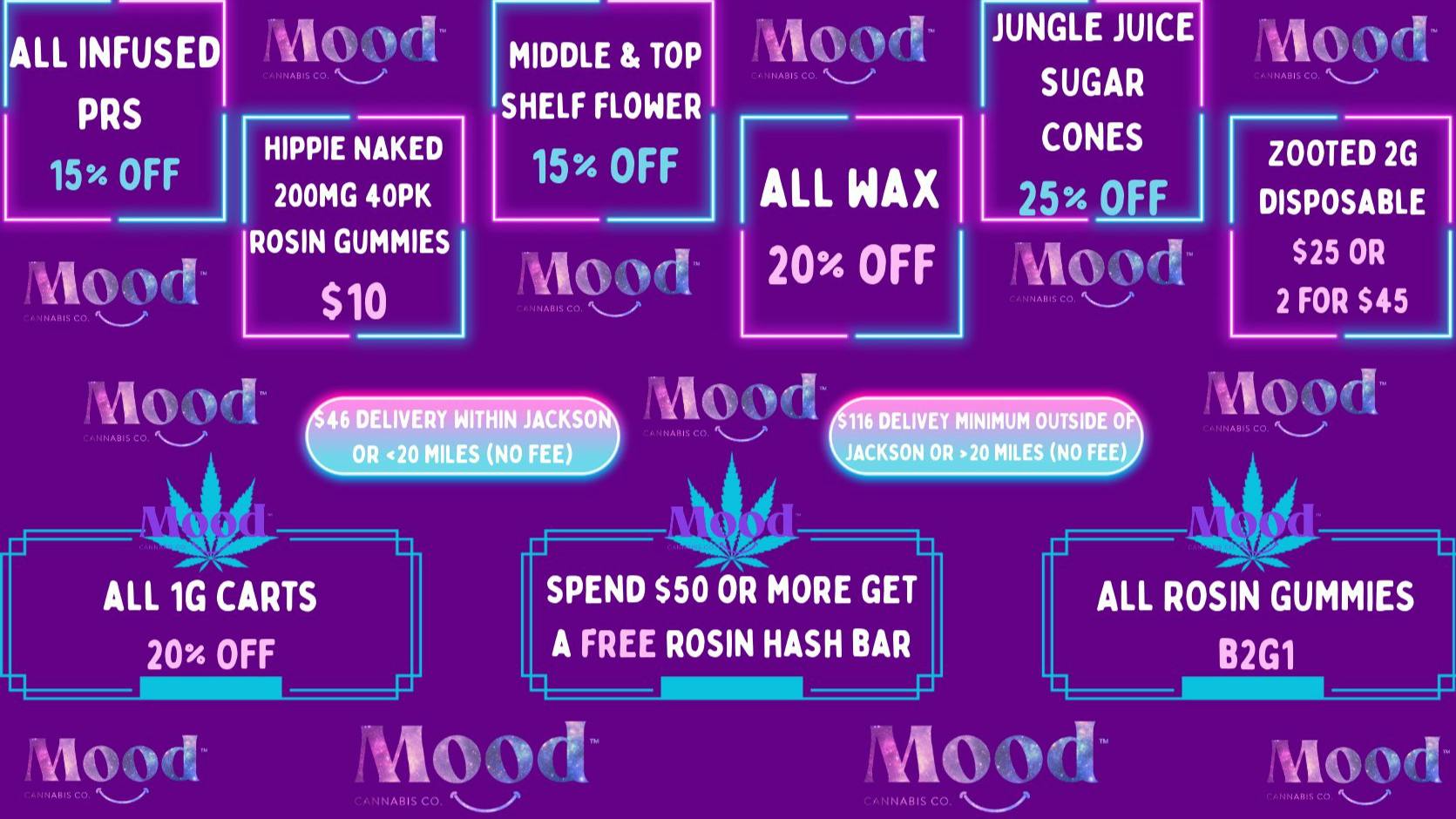 Mood Cannabis Company - Jackson EXCLUSIVE DEALS @ MOOD