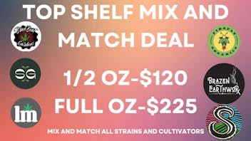 Grove Cannabis Company (Delivery Available) Top shelf mix and match!
