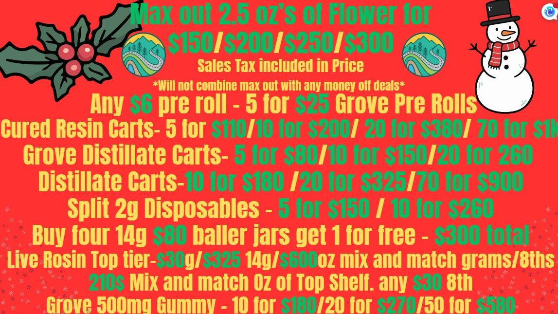 Grove Cannabis Company (Delivery Available) Winter savings, New Deals!