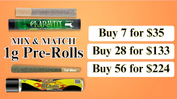 Cape Cod Cannabis Recreational Dispensary 1g Pre-Roll Mix N Match Offer
