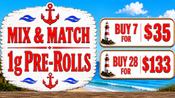 Cape Cod Cannabis Recreational Dispensary 1g Pre-Roll Mix N Match Offer