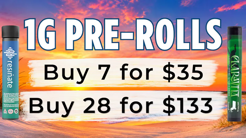 Cape Cod Cannabis Recreational Dispensary 1g Pre-Roll Mix N Match Offer