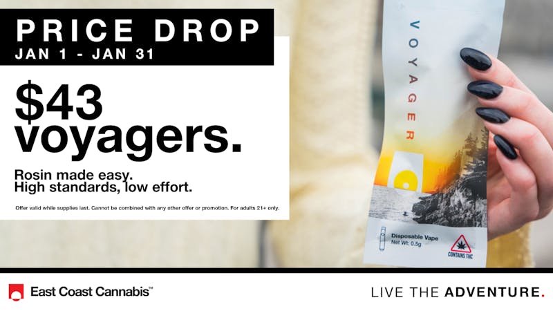 East Coast Cannabis - Eliot $43 Voyager Hash Rosin Disposable