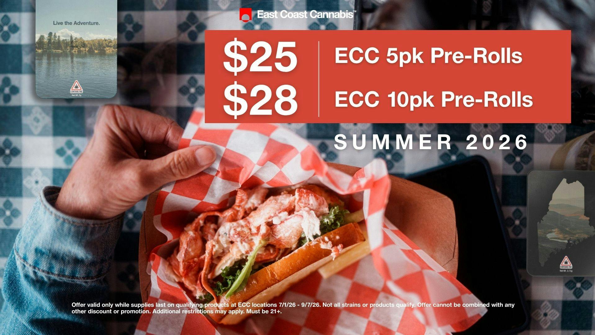 East Coast Cannabis - Lebanon Live the Adventure Pre-Roll Pack Discounts!