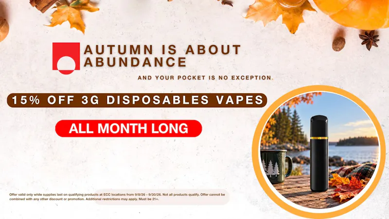 East Coast Cannabis - Lebanon 15% Off 3G Disposable Carts