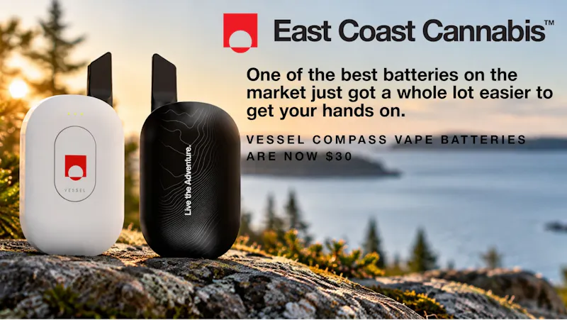 East Coast Cannabis - Eliot Vessel Compass Vape Battery Price Drop!