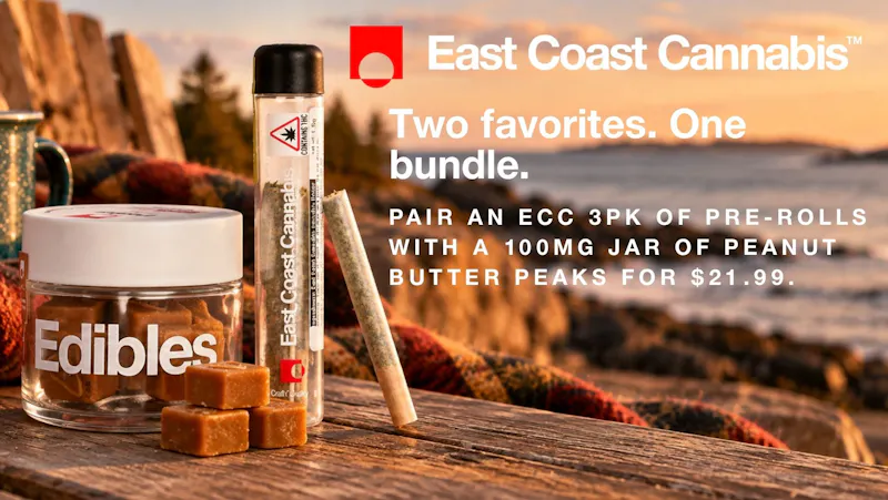 East Coast Cannabis - Eliot Pre-Roll + Peanut Butter Peaks Bundle $21.99
