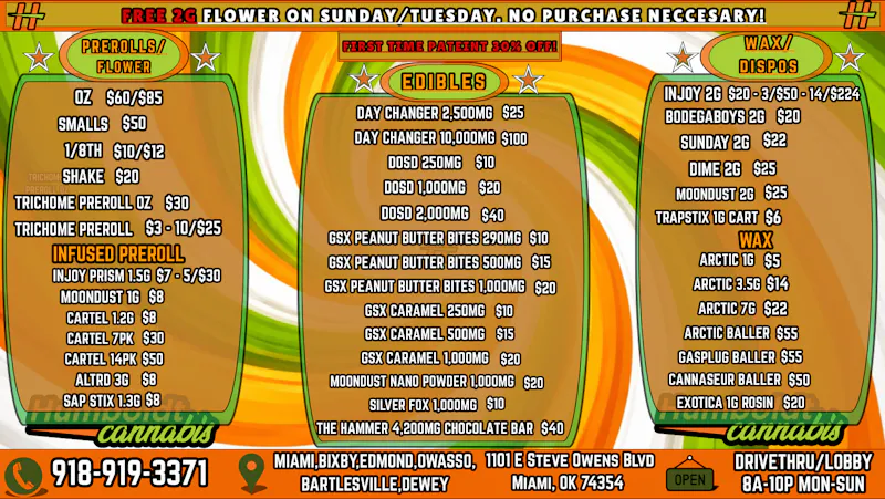 Humboldt Cannabis - Miami ! MENU & DEALS!