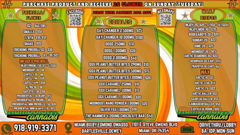 Humboldt Cannabis - Miami ! MENU & DEALS!