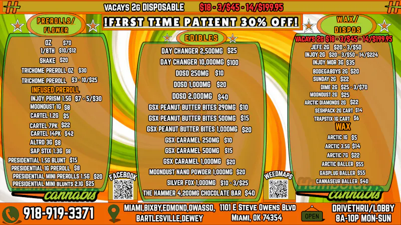 Humboldt Cannabis - Miami ! MENU & DEALS!