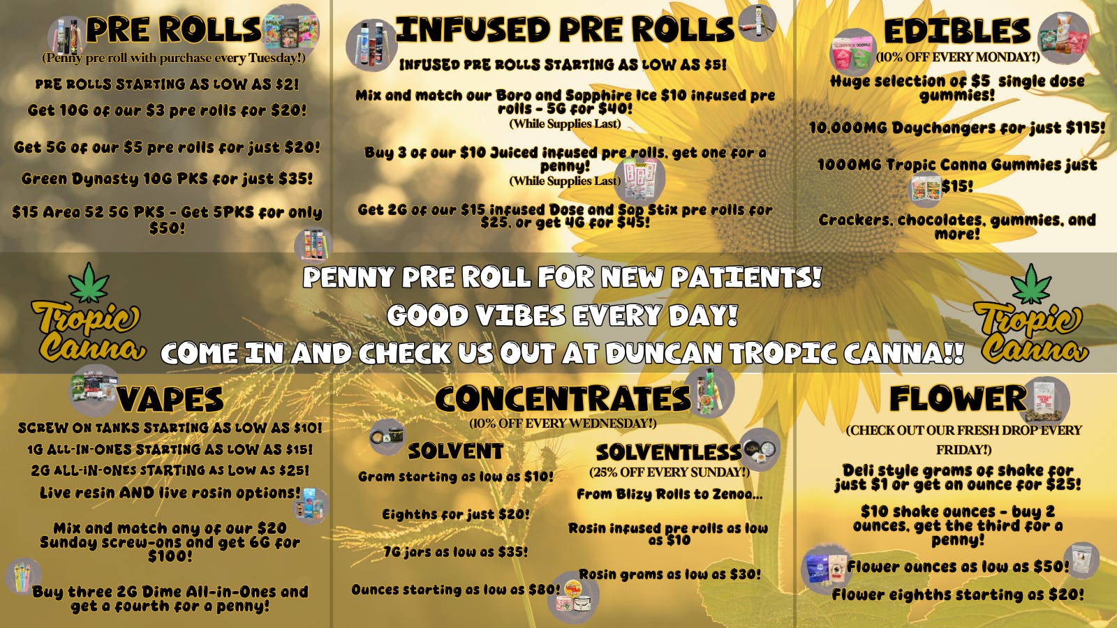 Tropic Canna - Duncan First Time Patient Penny Pre Roll