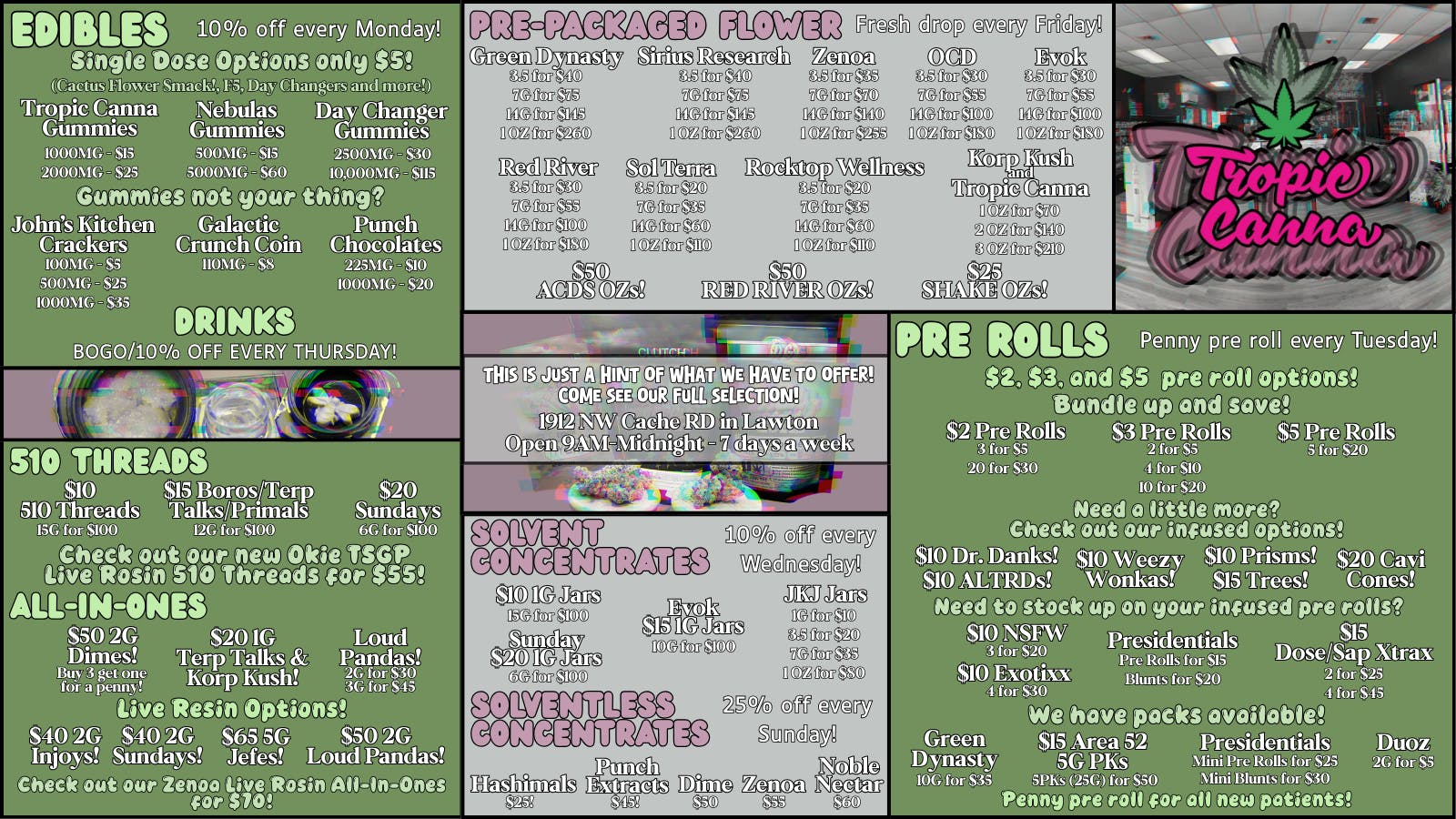 Tropic Canna - Lawton First Time Patient Pre Roll!