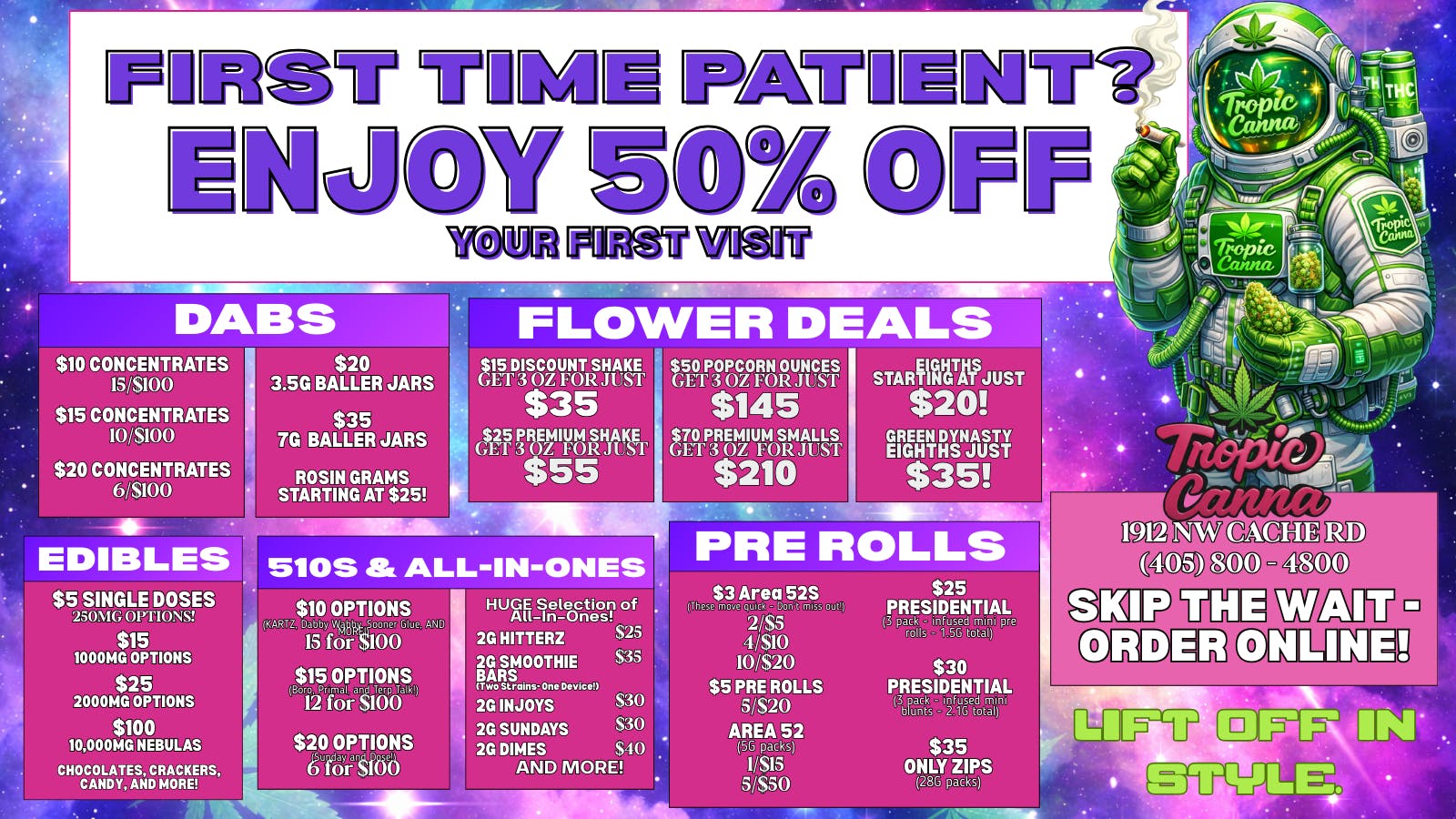 Tropic Canna - Lawton 50% Off New Patient