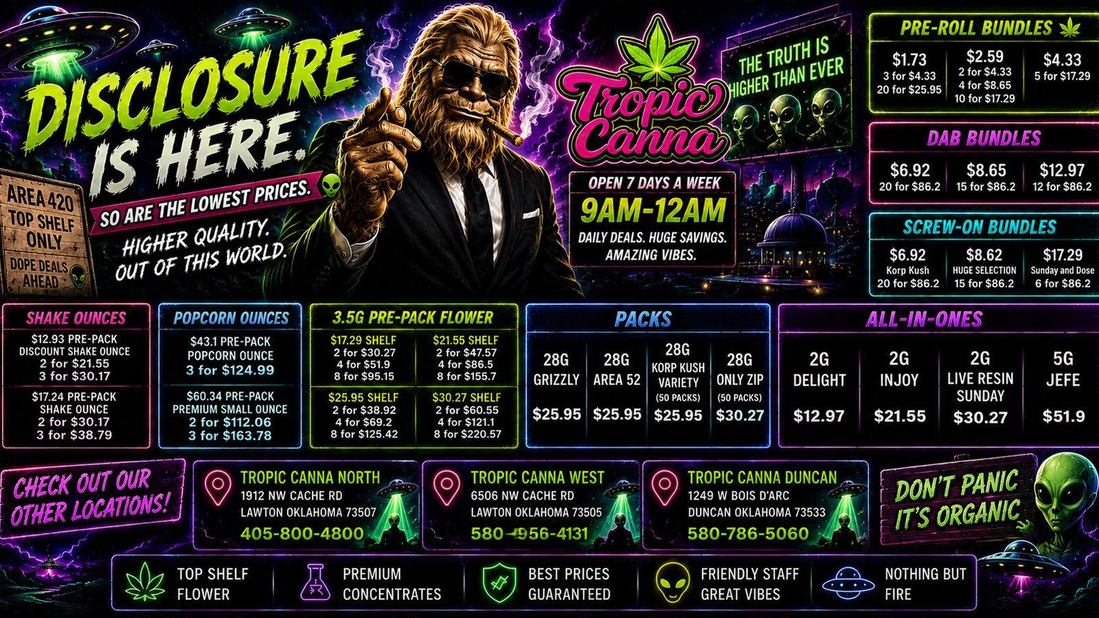 Tropic Canna - Duncan 3 Shake Ounces for $30.27