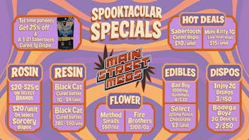Main St. Meds - Tulsa 24/7 + Drive Thru $15 1G LIVE RESIN OR FULL SPECTRUM DISPOSABLE VAPE
