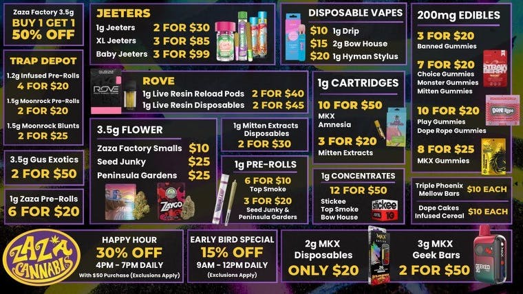 Zaza Cannabis Co BEST DEALS IN DETROIT