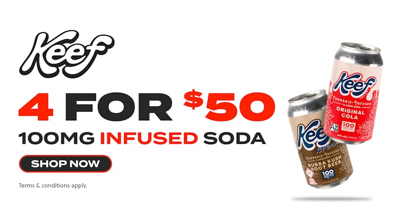 JARS Cannabis - Globe Keef - 4 for $50 100mg Sodas