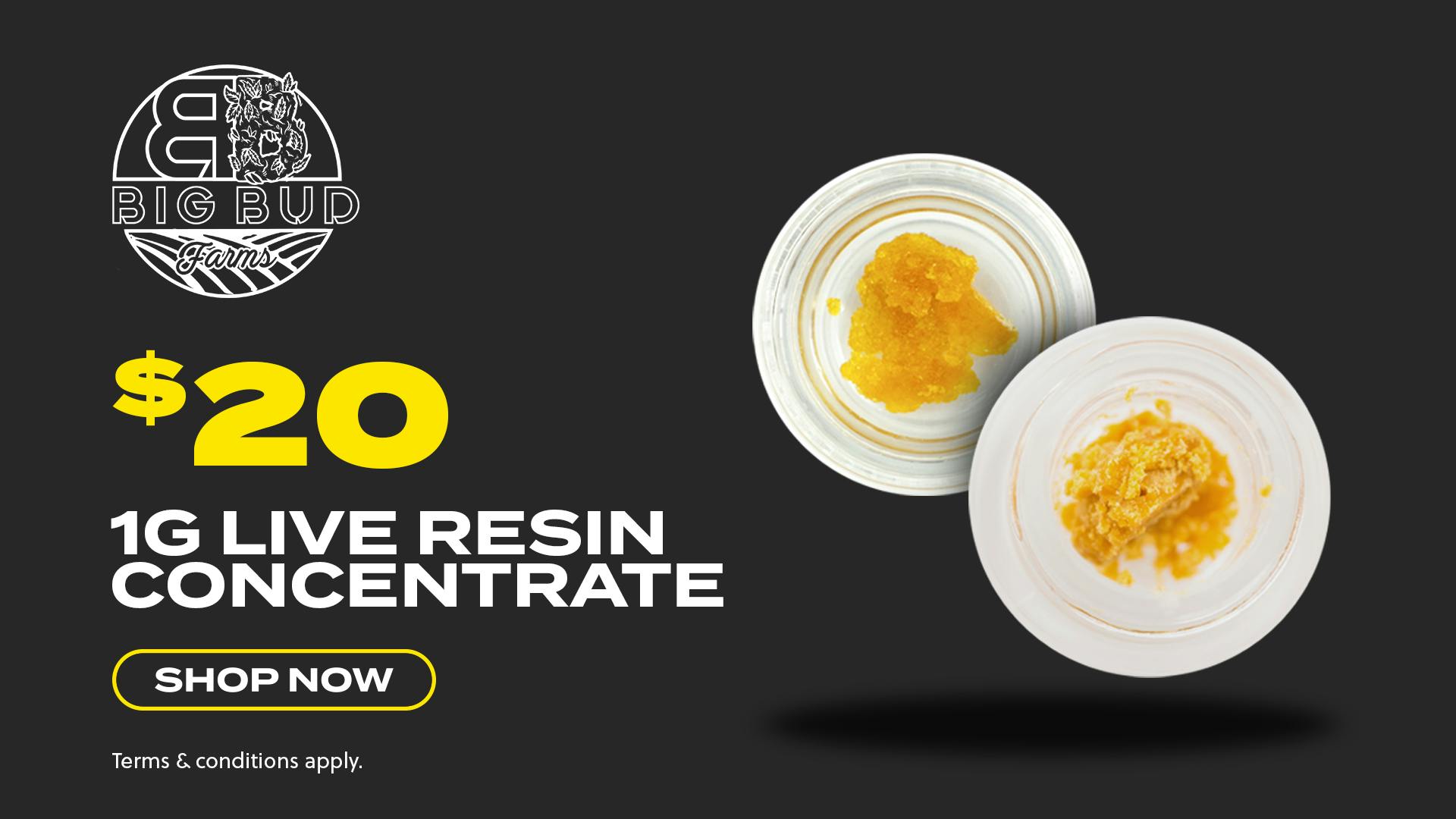 JARS Cannabis - Payson Big Bud Farms - $20 Live Resin Concentrate