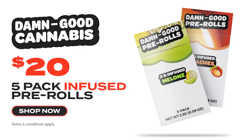 JARS Cannabis - Metro Damn Good - $20 Infused Preroll 5 Pack