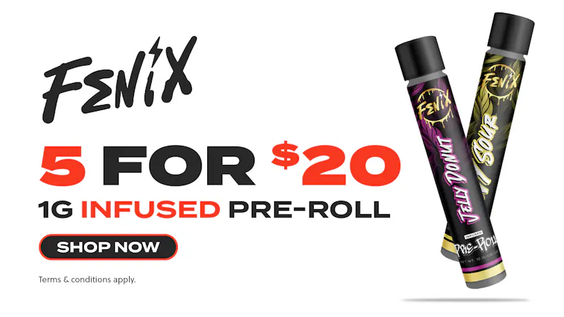 JARS Cannabis - Phoenix Airport Fenix - 5 for $20 Infused Prerolls 1g