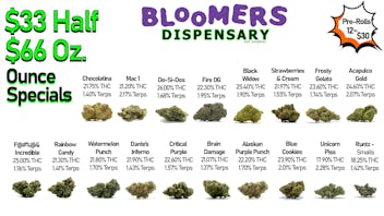 Bloomers Dispensary and Sundries - Drive Thru! $33 Half & $66 Ounce Specials