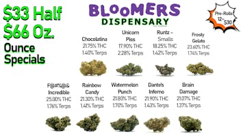 Bloomers Dispensary and Sundries - Drive Thru! $33 Half & $66 Ounce Specials