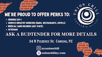 Union Chill Cannabis NY First & Second Visit Perks!