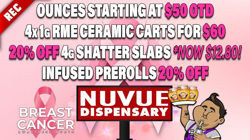 NuVue - Pueblo East 5x 1.2g PreRolls $20 OTD & more listed here...