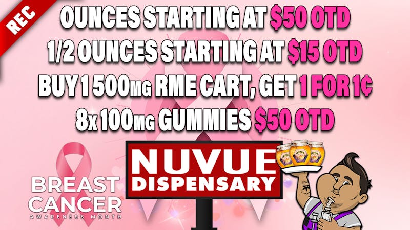 NuVue - Colorado Springs 20% off 4g Shatter Slabs (now $12.80!), & more...