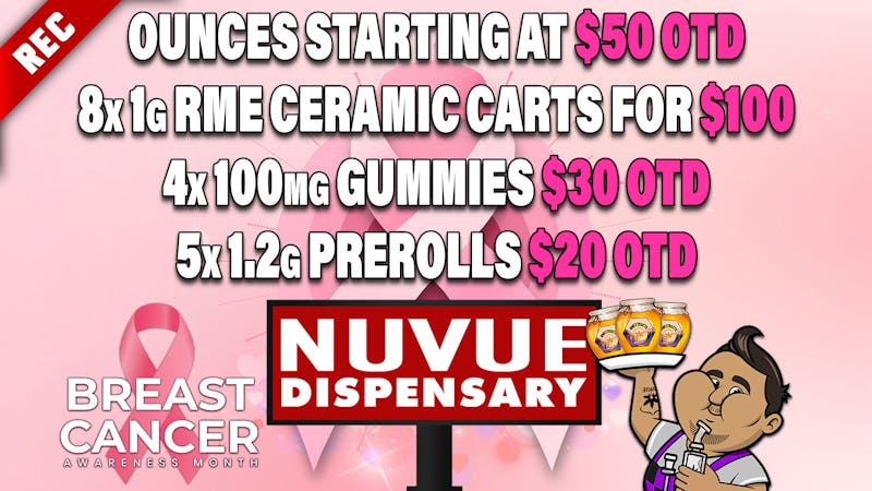 NuVue Pharma - Gunnison 3x 1g Live Infused PreRolls $20 OTD & more deals..