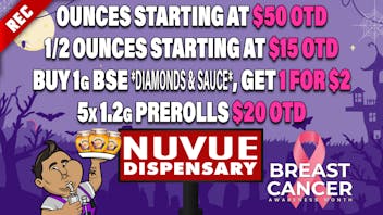 NuVue - Pueblo North 20% off 1g RME Disposable Vapes & more deals...