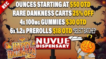 NuVue - Pueblo North 4x 1g Live Resin $45 OTD, & click for more deals..