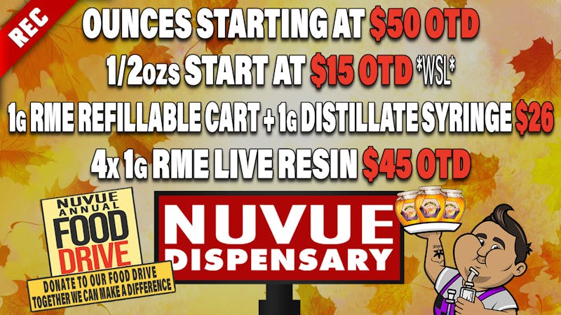 NuVue - Colorado Springs 4x 100mg Gummies $30 OTD, & click for more deals..
